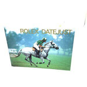 Authentic Rolex Datejust 90's Vintage 1996 Green Booklet Manual 593.56